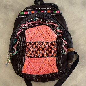 Hiptipico 100% Handmade In Guatemala Unique Colorful Large Backpack